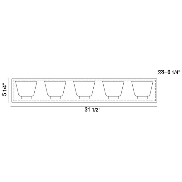 Trent LED 32 inch Chrome Vanity Light Wall Light