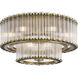 Glasbury 9 Light 23.75 inch Gold Flush Mount Ceiling Light