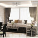 Autumn 20 Light 45 inch Chrome Flush Mount Ceiling Light