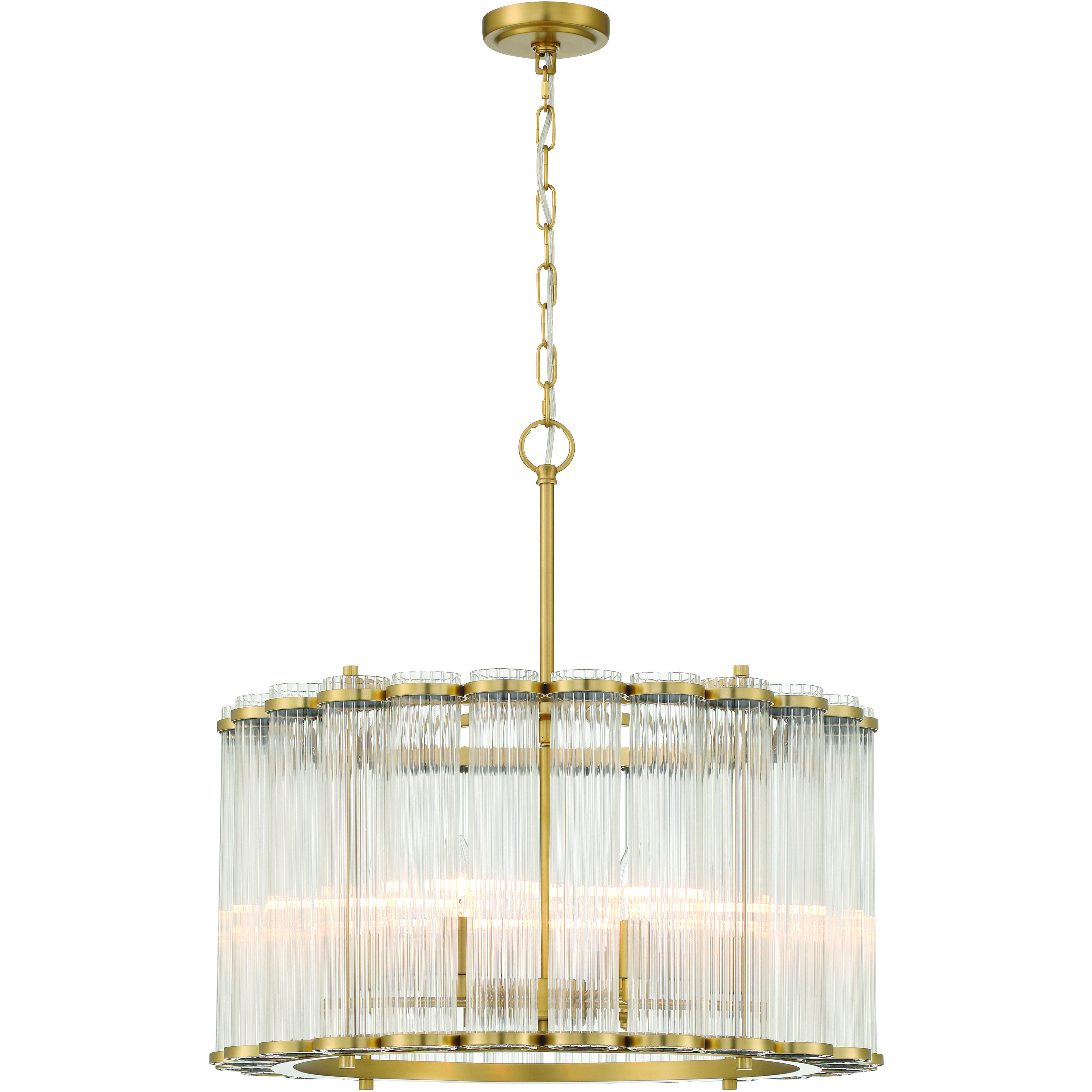 Glasbury 6 Light 24 inch Gold Chandelier Ceiling Light