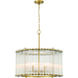 Glasbury 6 Light 24 inch Gold Chandelier Ceiling Light