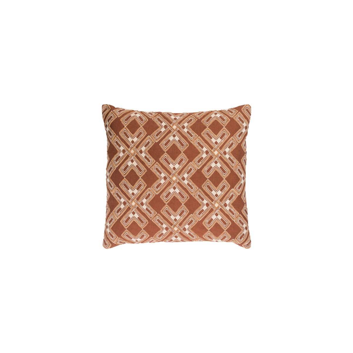 Subira 20 X 20 inch Camel and Cream Throw Pillow