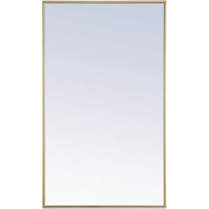 Monet 40 X 24 inch Brass Wall Mirror