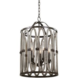 Belmont 5 Light 19 inch Florence Gold Foyer Pendant Ceiling Light