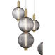 Palmas 7 Light 24 inch Gold Chandelier Ceiling Light