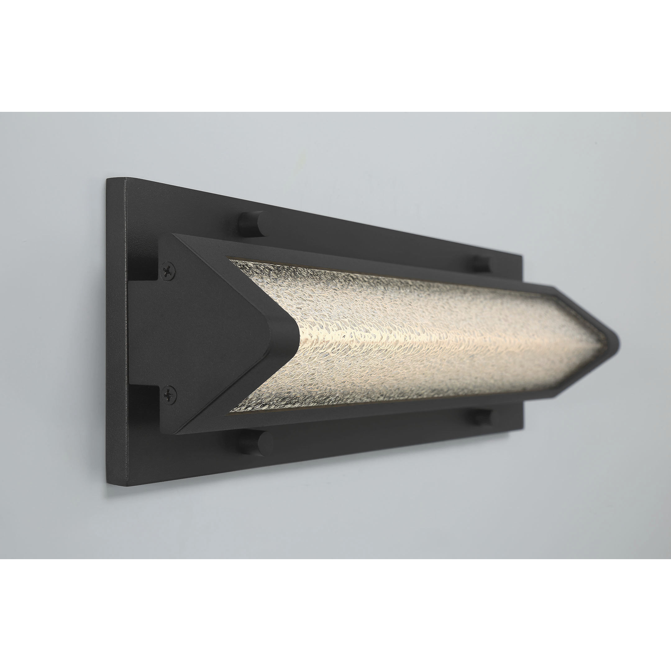 Hy50 LED 16 inch Sand Black Outdoor Wall Sconce