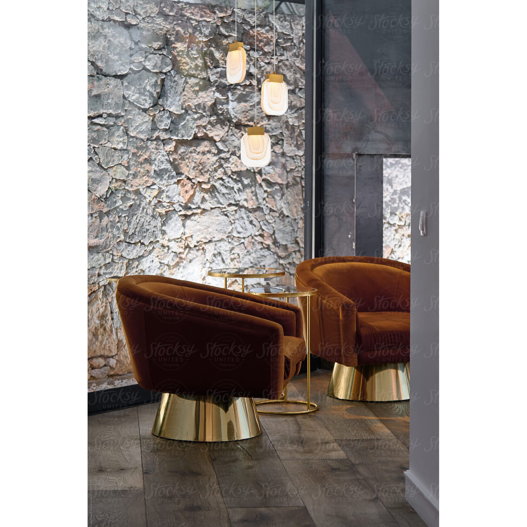 Paget LED 10 inch Gold Chandelier Ceiling Light