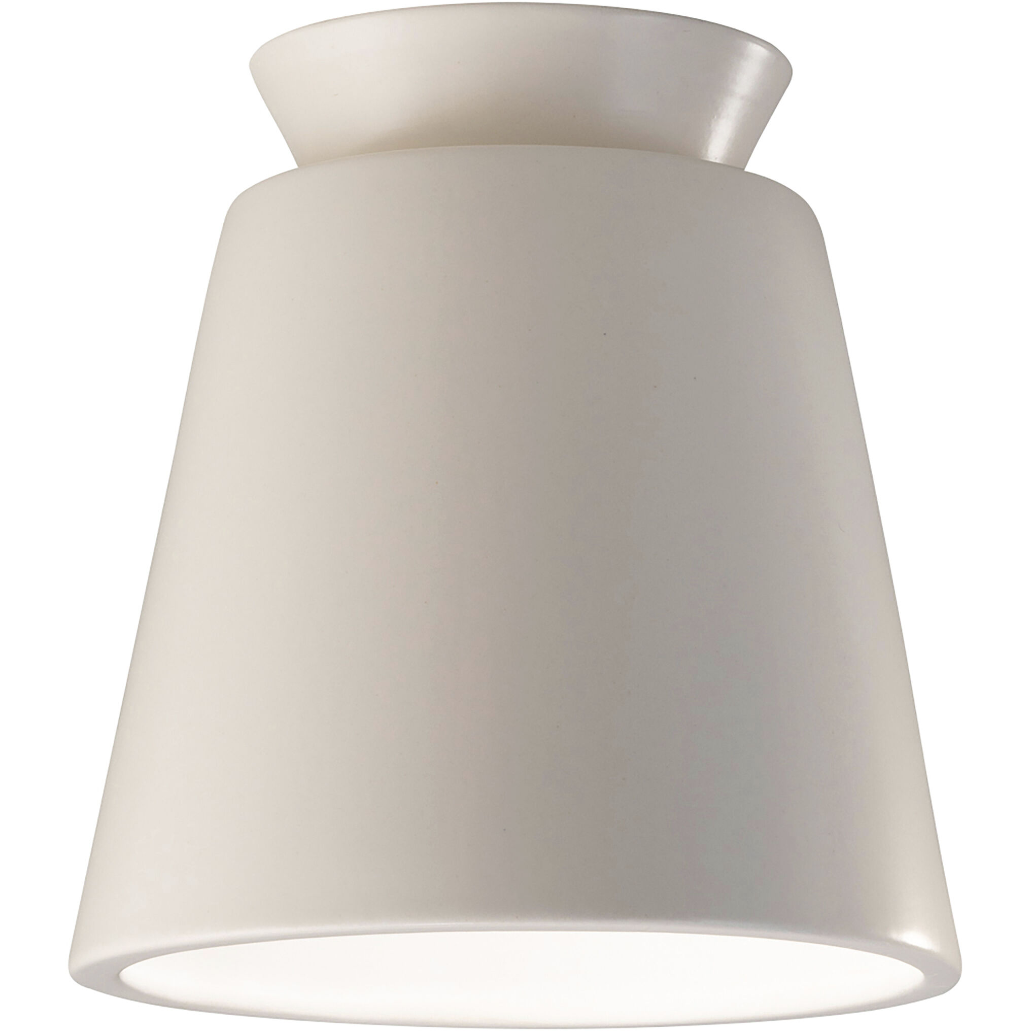 Radiance Collection 1 Light 7.5 inch Matte White Outdoor Flush-Mount