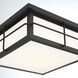 Bensa LED 13 inch Black Outdoor Flush Mount
