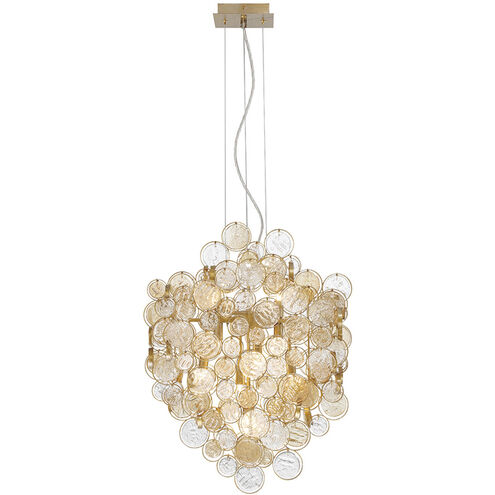 Trento 7 Light 10.5 inch Gold Chandelier Ceiling Light