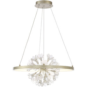 Clayton LED 25.75 inch Silver Chandelier Ceiling Light