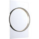 Trails 46 X 30 inch Matte Black LED Mirror
