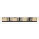 Kasha LED 37 inch Gold and Black Vanity Light Wall Light