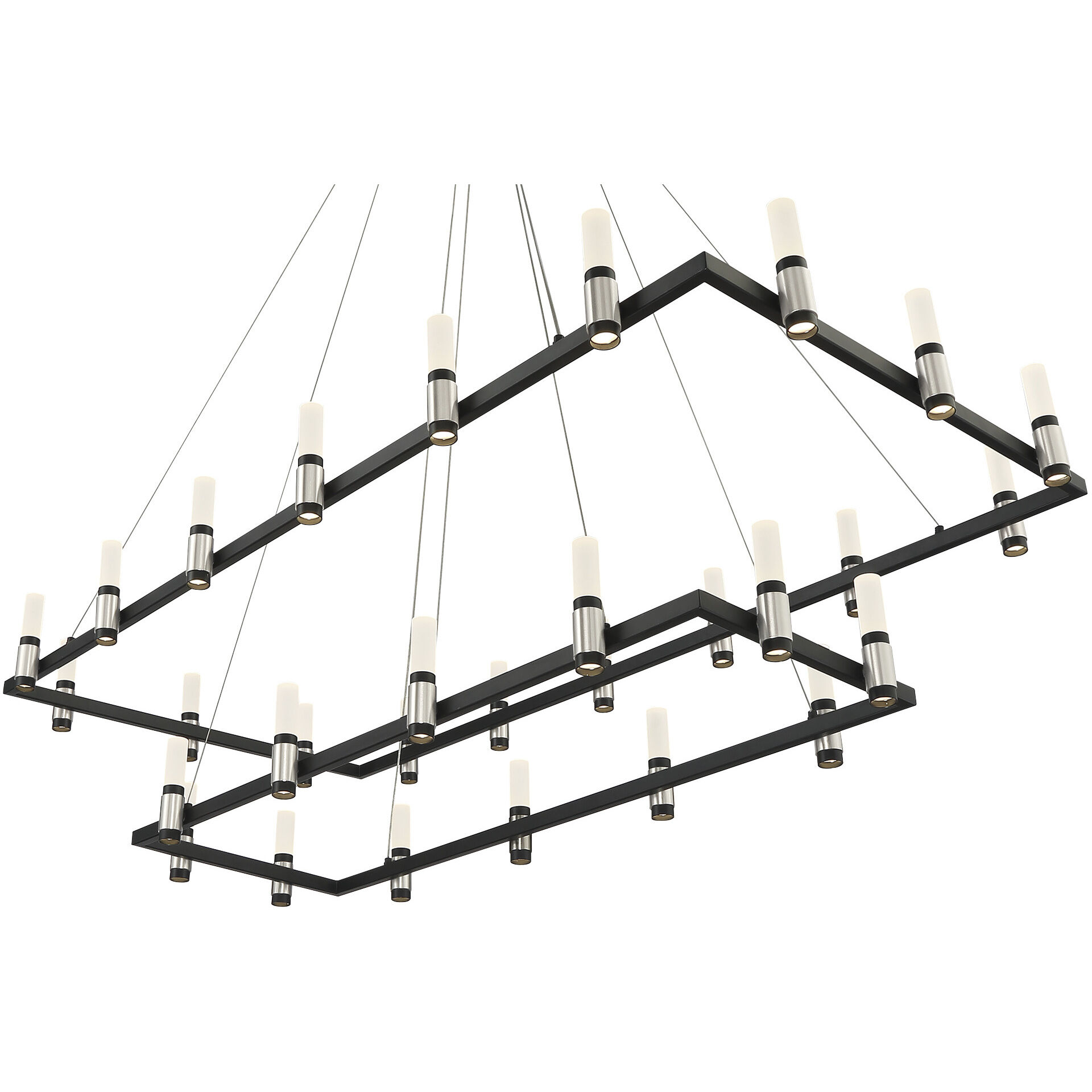 Altamont LED 27 inch Satin Nickel/ Black Chandelier Ceiling Light