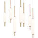Cumberland LED 7 inch Satin Nickel Chandelier Ceiling Light