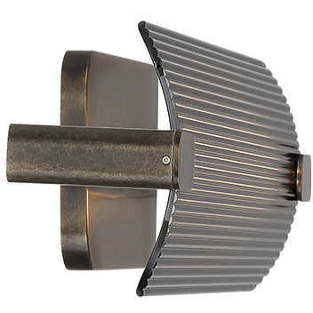 Neoness LED 24.5 inch Weathered Brass Vanity Light Wall Light in Smoke