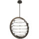 Ombra LED 25 inch Polished Nickel Chandelier Ceiling Light