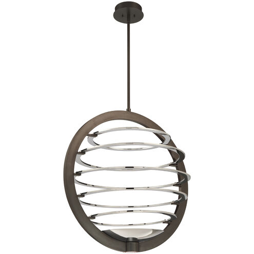 Ombra LED 25 inch Polished Nickel Chandelier Ceiling Light