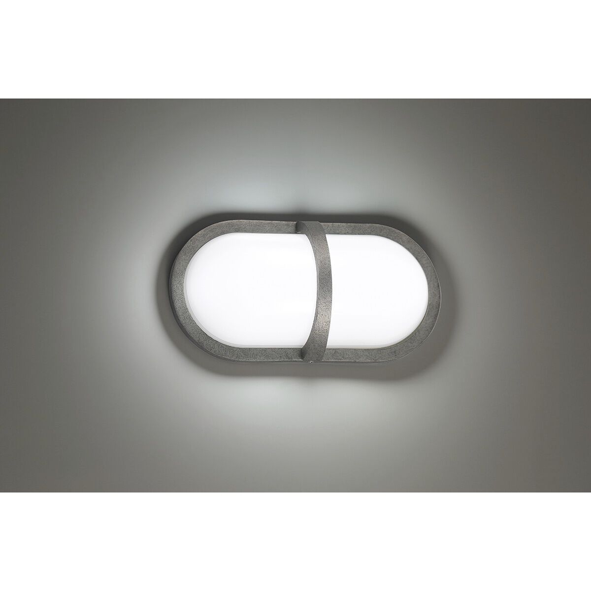 Osler LED 12 inch Textured Silver Outdoor Wall Mount, Small 