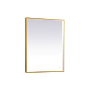 Pier 36 X 20 inch Brass LED Mirror