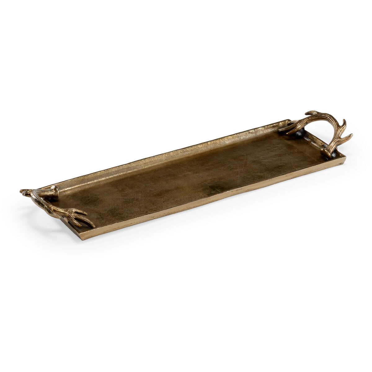 Biltmore Antique Brass Tray, Rectangular
