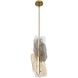 Grotto 1 Light 8.5 inch Antique Brass Standard Pendant Ceiling Light