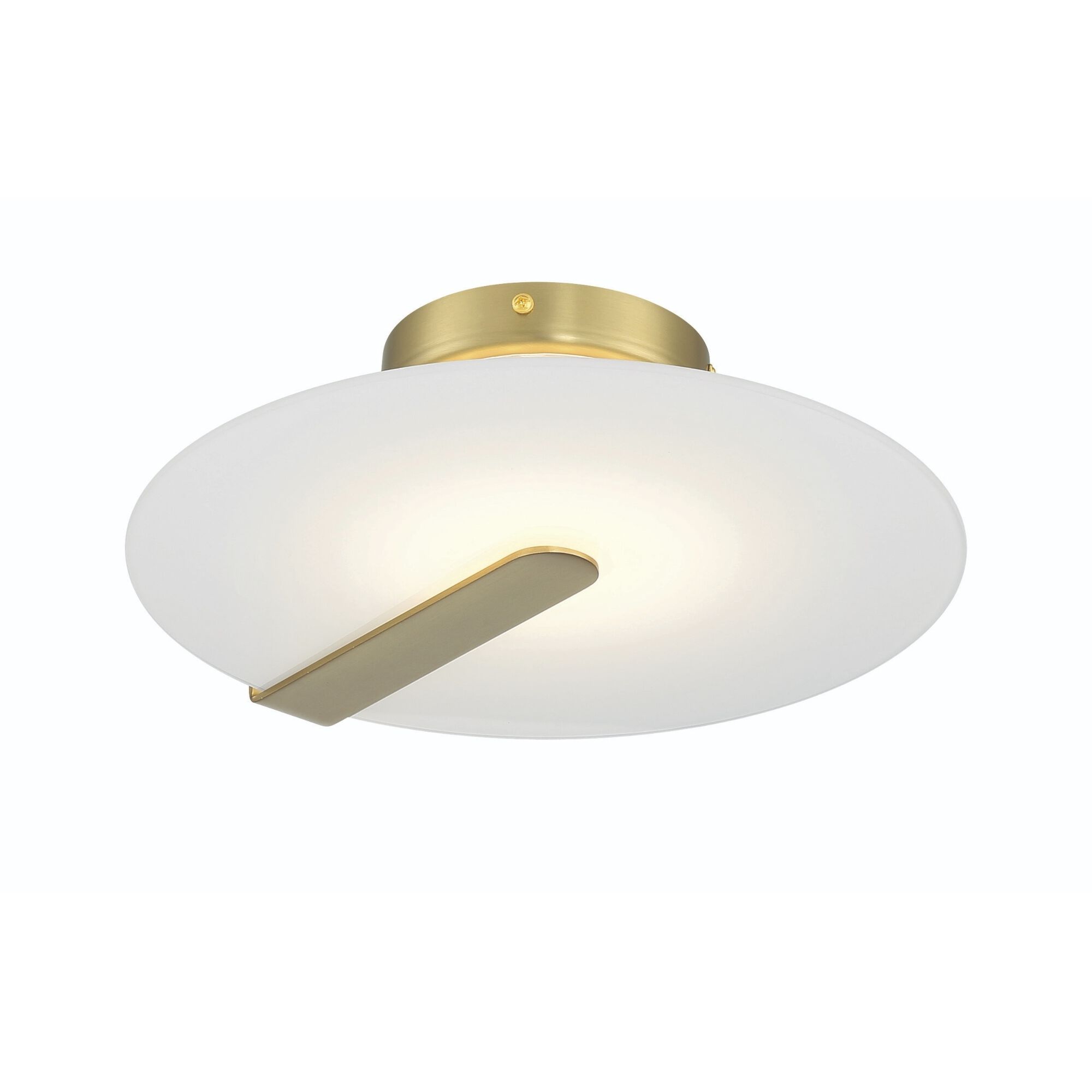 Nuvola LED 12.25 inch Gold Flush Mount Ceiling Light