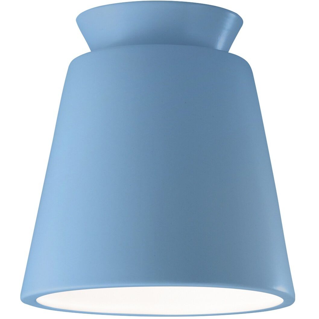 Radiance 1 Light 7.5 inch Sky Blue Flush Mount Ceiling Light