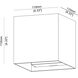 Bloc LED 4.33 inch Black Outdoor Wall Mount