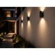 Plaza 60 LED 7.09 inch Black Outdoor Wall Mount