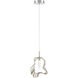 Norah 1 Light 5.5 inch Polished Nickel Standard Pendant Ceiling Light in Amber