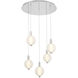 Palmas 5 Light 24 inch Polished Nickel Chandelier Ceiling Light
