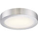 Brant 8.75 inch Satin Nickel Flush Mount Ceiling Light, Small
