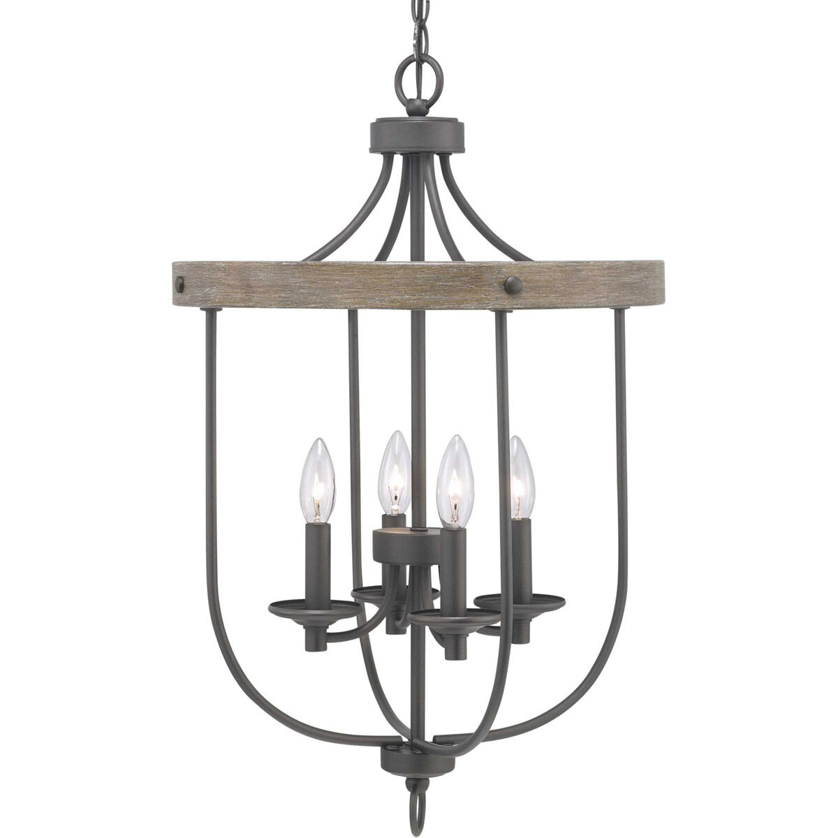 Camps Bay 4 Light 17 inch Graphite Foyer Pendant Ceiling Light