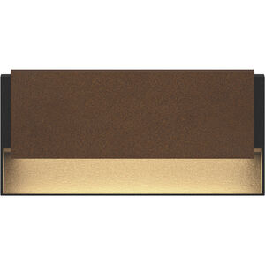 Piazza 277 9 watt Anthracite with Rust Outdoor Step Light