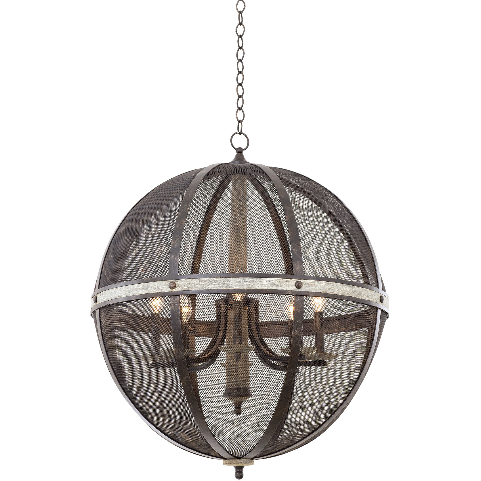 Coronado 8 Light 29 inch Florence Gold Chandelier Ceiling Light