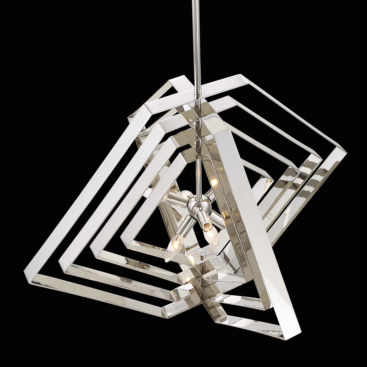 Downtown 10 Light 45 inch Chrome Chandelier Ceiling Light