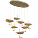 Lagatto LED 21.5 inch Bronze Chandelier Ceiling Light