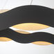 Vaughan LED 46 inch Silver and Black Chandelier Ceiling Light