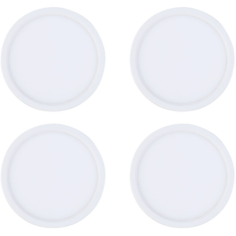 Disk light 120 7.4 inch White Disk Light, Pack of 4