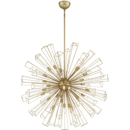 Dendelio 29 Light 40 inch Gold Chandelier Ceiling Light