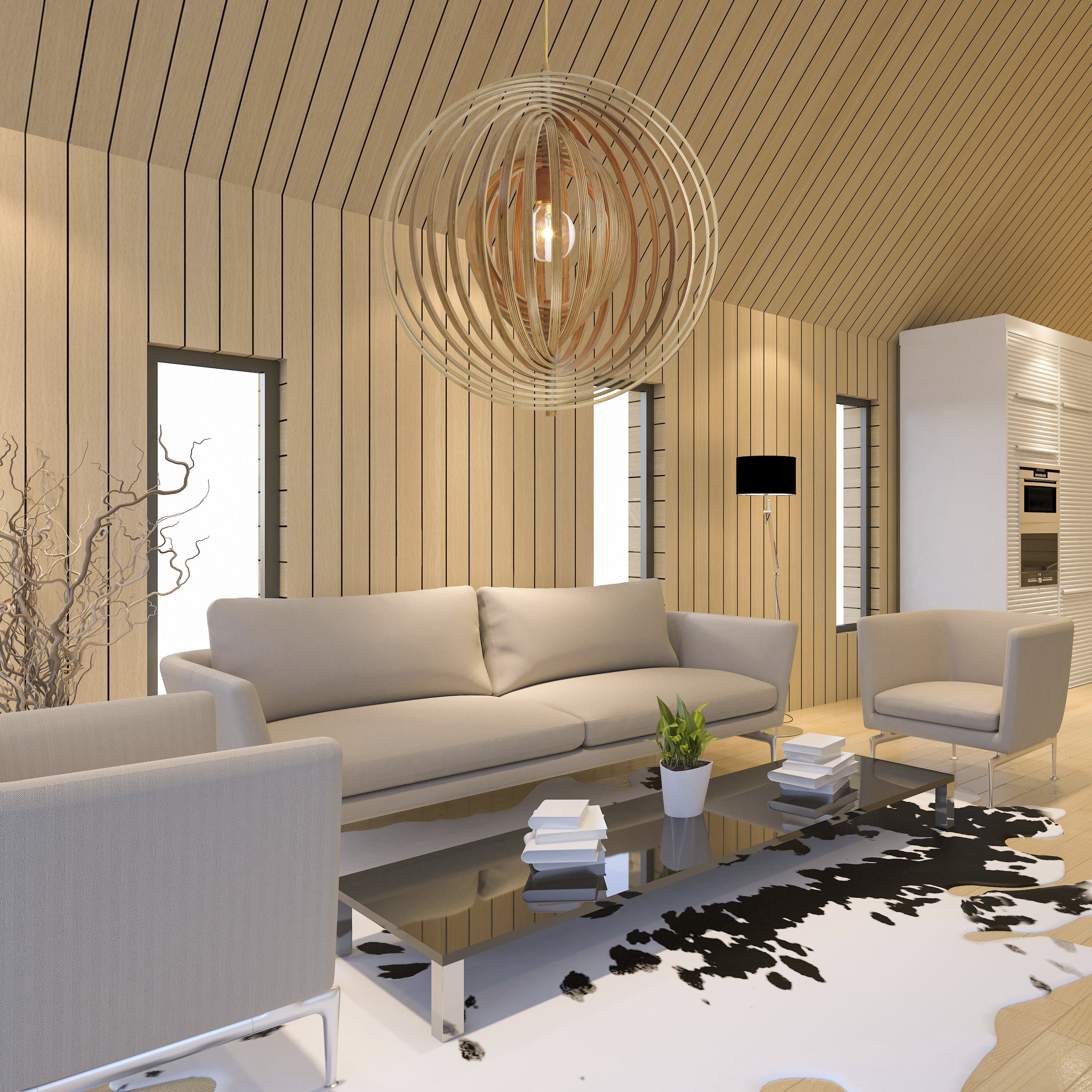 Abruzzo 1 Light 23.25 inch Wood Pendant Ceiling Light, Large