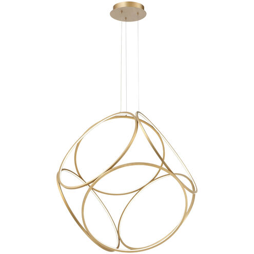 Glenview LED 34 inch Gold Chandelier Ceiling Light, Large