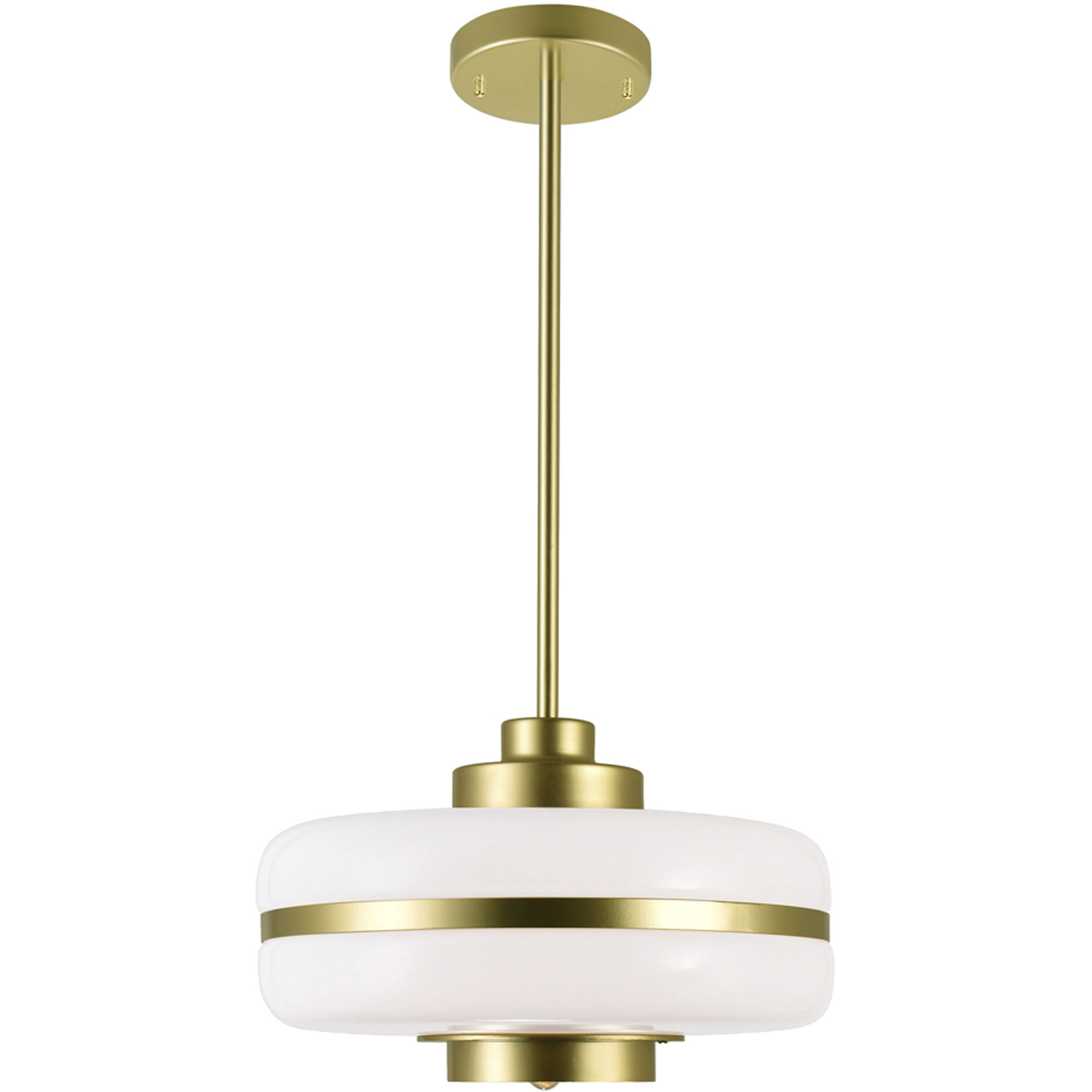 Elementary 1 Light 12 inch Pearl Gold Down Pendant Ceiling Light
