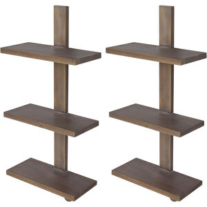 Anita 18.5 inch Natural Wall Shelf, Set of 2