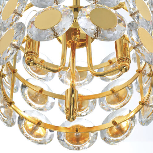 Perrene 3 Light 12 inch Gold Chandelier Ceiling Light