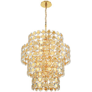 Perrene 24 Light 31.5 inch Gold Chandelier Ceiling Light