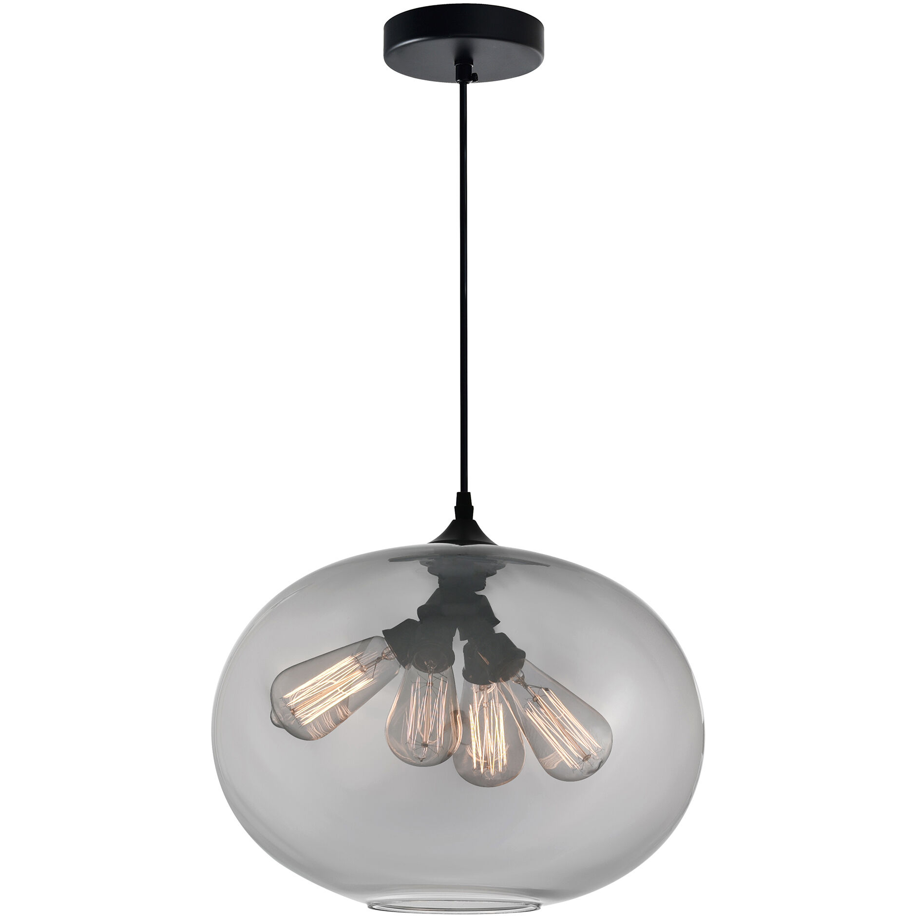 Glass 4 Light 16.00 inch Pendant