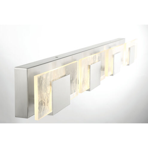 Kasha LED 37 inch Chrome Vanity Light Wall Light