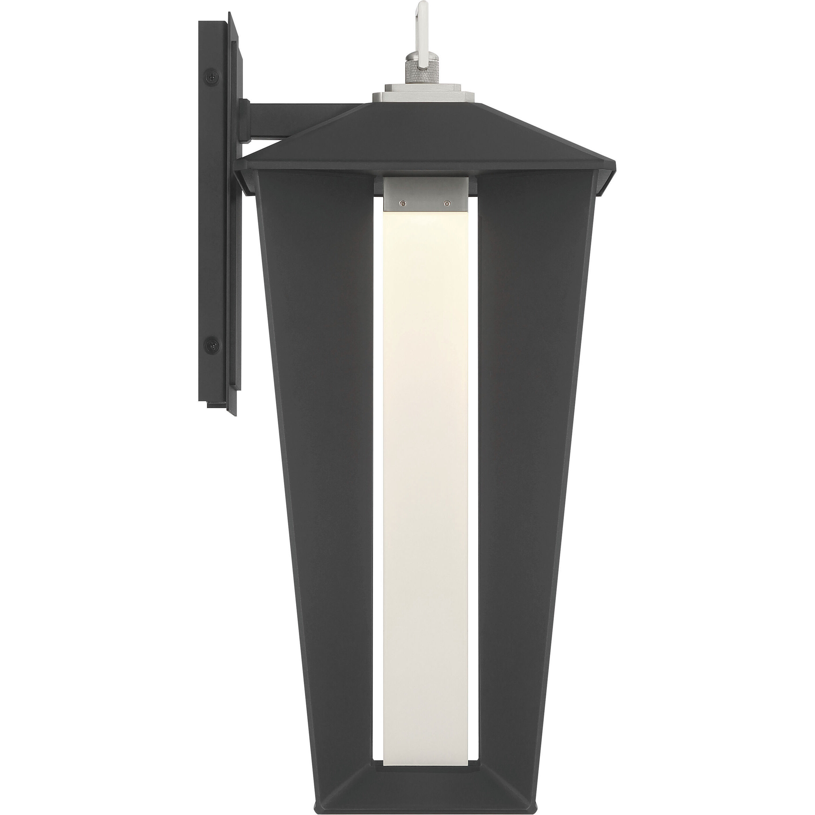 Andson LED 18.75 inch Satin Nickel-Sand Black Mix Outdoor Wall Sconce